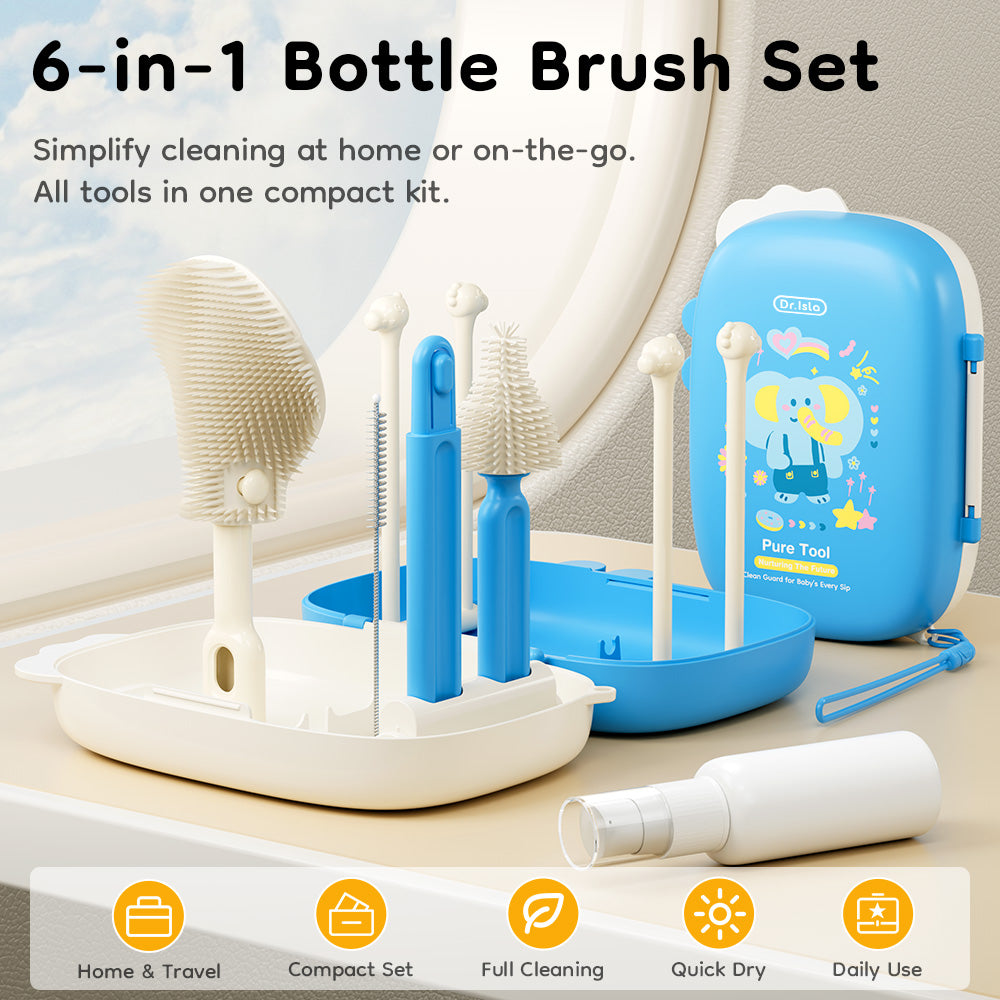 Bộ cọ rửa chai 6 trong 1 - PT10