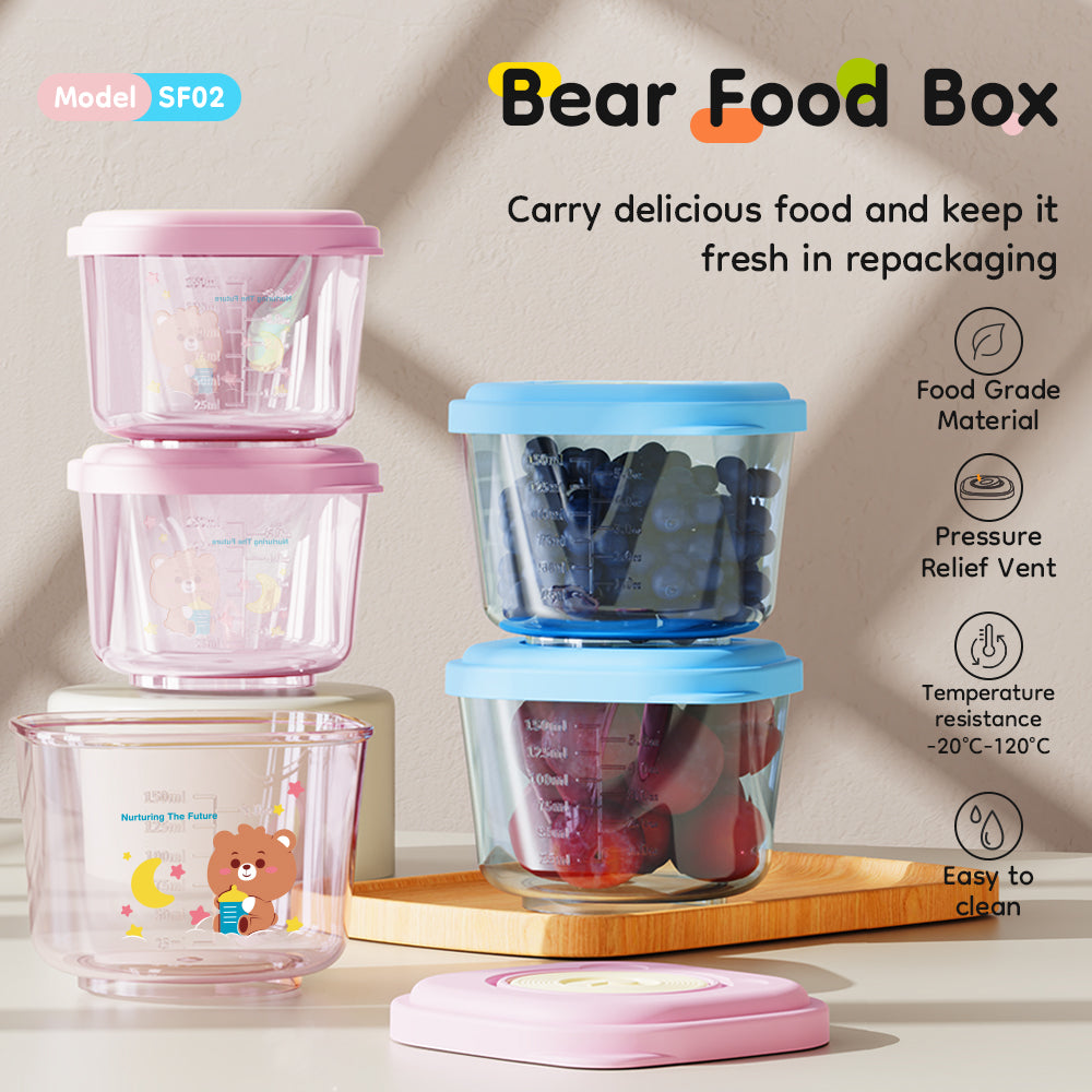 Hộp đựng thức ăn cho gấu (4 cái) - SF02