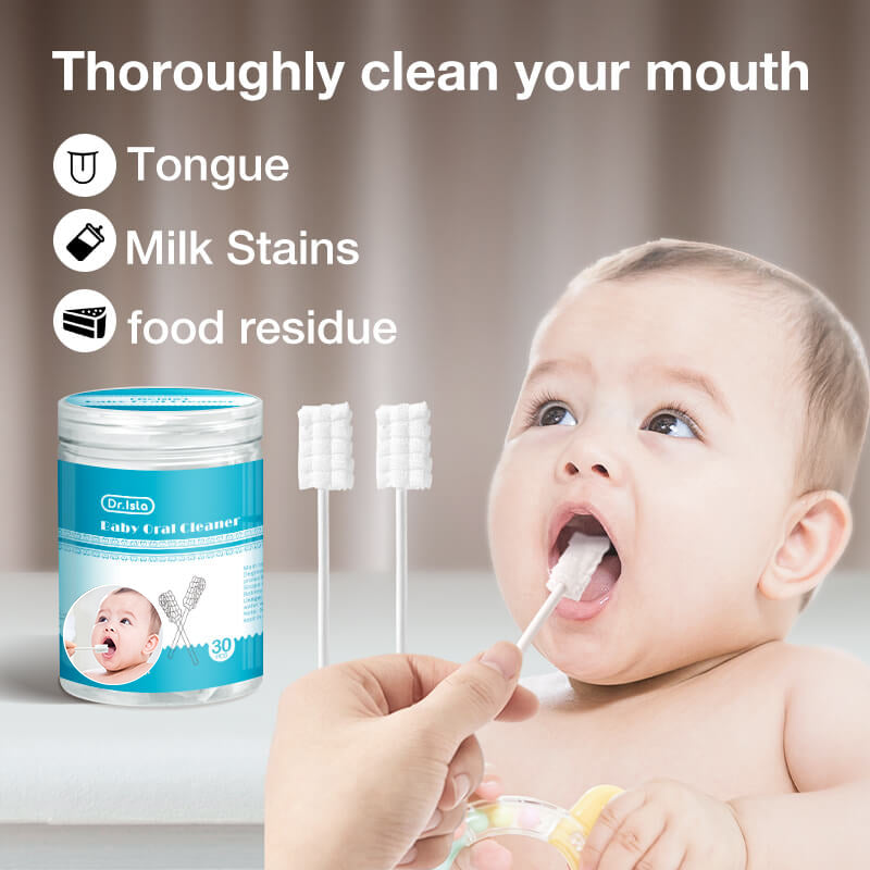 Bộ dụng cụ làm sạch lưỡi cho bé (30 món) - QJ02