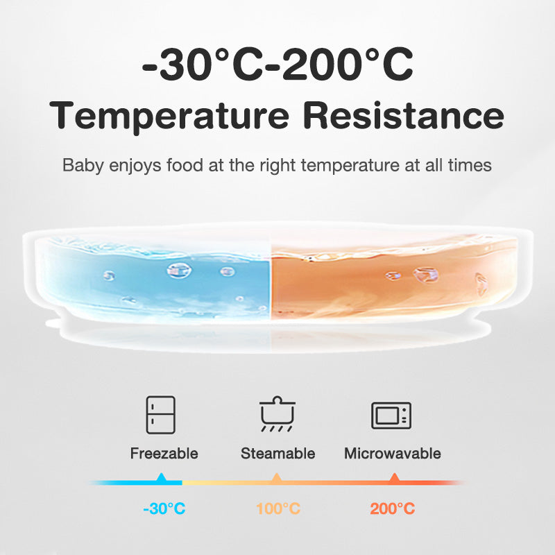 Bộ đồ ăn dặm bằng silicon 5 món cho bé