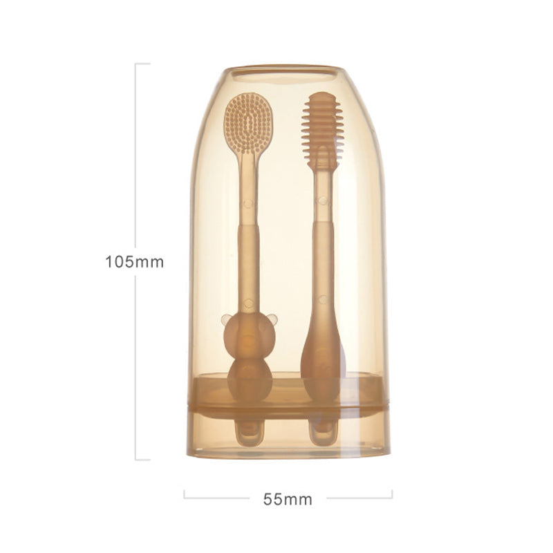 Bộ bàn chải đánh răng silicon cho bé