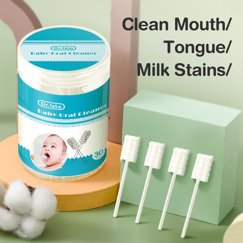 Bộ dụng cụ làm sạch lưỡi cho bé (30 món) - QJ02